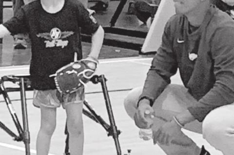 Right, The OBU Bison Baseball squad