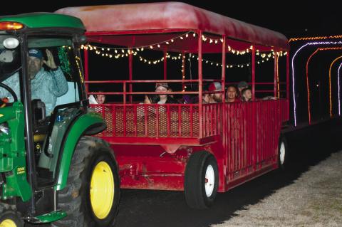 There are plenty of sights to behold at Snowman Wonderland in Seminole