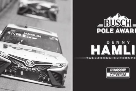 Hamlin Will Start Talladega Sunday