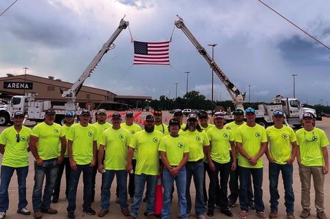 The CVEC line crew (photo provided)