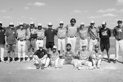 Varnum District Champions Courtesy Photo by Jeanne Gosa The Varnum Whippet Baseball team beat the Lookeba-Sickle Panthers 12-2 to become the Class C District Champions Monday.