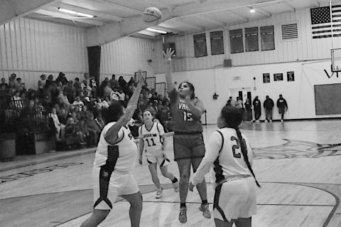 Varnum Lady Whippet Katherine Morgan was selected to the 2025 All Star Girls Basketball team by the OCA Staff Photo by Bill Anderson