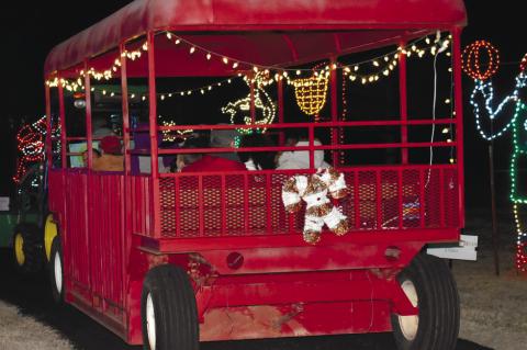 There are plenty of sights to behold at Snowman Wonderland in Seminole