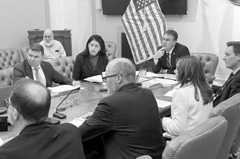 Oklahoma Gov. Kevin Stitt listens as he chairs a meeting of the Commissioners of the Land Office on Wednesday, Dec. 3, 2025, at the Capitol in Oklahoma City. (Paul Monies/Oklahoma Watch)