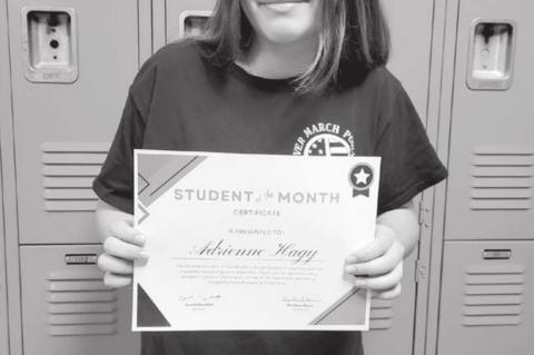 Strother Public Schools April Students of The Month