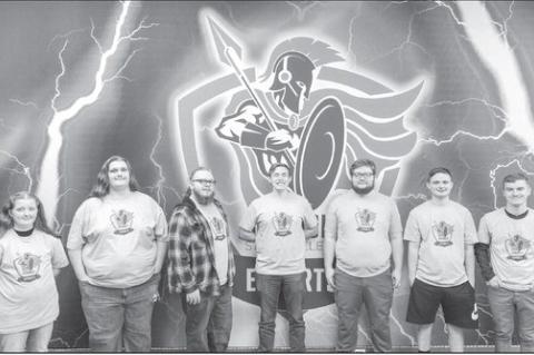 Members of the Seminole State College esports team pictured (left to right): Alexandria Flatt, Kashtin Wilson, Braden Carter, Joseph Mull, McCamey Jones, Daxton Likens and Croix Tucker. Not pictured is Destiny Branham. Courtesy Photo