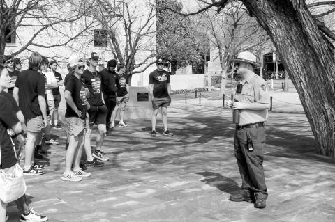 Members of the Seminole State College President’s Leadership Class visited the Oklahoma City National Memorial and Museum on March 13. Students were guided on a tour by a National Park Ranger, who explained the symbolic significance of the memorial and provided insight into the events of April 19, 1995. The group also toured the Memorial Archives and participated in the Uncover-Discover STEM Lab, which integrates investigative techniques used in the aftermath of the bombing. (SSC photo)