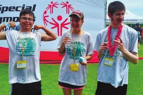 Seminole High School Special Olympics athletes