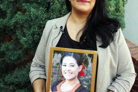 Pictured at left is Rosa Montoya with a photo of her daughter, Jazmyne. Because of her choice to be an organ donor, Jazmyne has saved the lives of two kidney transplant recipients and two infants in need of heart valves, and many others who will receive life-enhancing tissue transplants. (Photo provided)