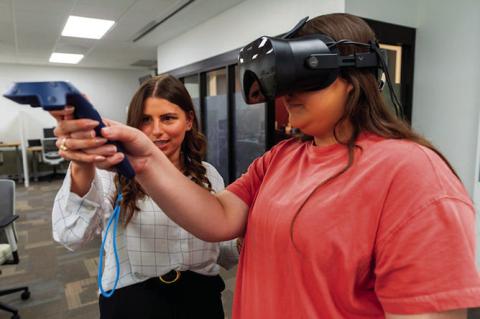 The Human Behavior Lab at Texas A&amp;M University was used by Courtney Suess-Raeisinafchi, Ph.D., associate professor in the Department of Hospitality, Hotel Management and Tourism, in her research on the effects of plant and green decor in hospital room