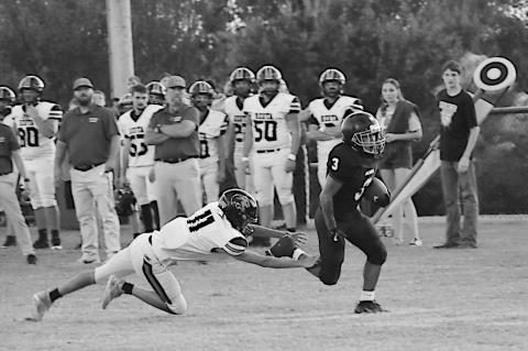 Strother Yellowjacket Dorian Morales breaks away from his defender for the score. Staff Photo by Andy Wilson