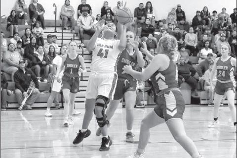 Varnum Boys, Girls Pour it on Against Shidler in Roundball Action Last Week
