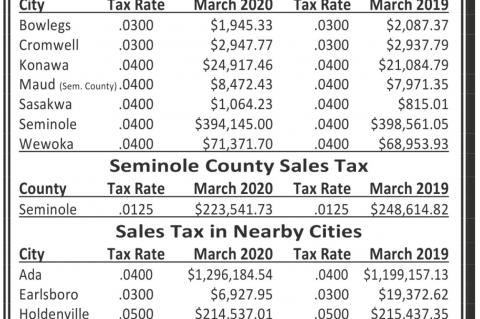Seminole County March 2020 Sales Tax Revenue Report
