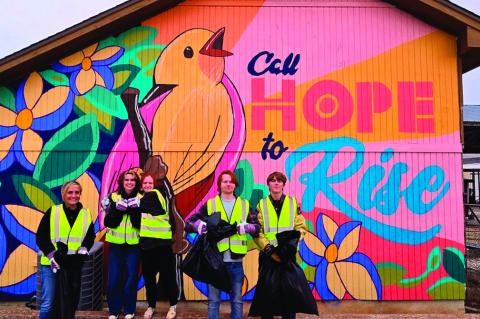 SSC Upward Bound Cleaning up Community