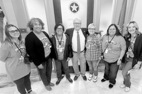 Pictured above l-r: Amanda Thomas, Rachelle Jones, Damaris Haney, Rep. Danny Williams, Karan O’Dor, Yahnah Factor, Leslie Havlicek, TRIO advocates from the Seminole area. TRIO Day was held last week at the Oklahoma State Capitol. —Courtesy photo