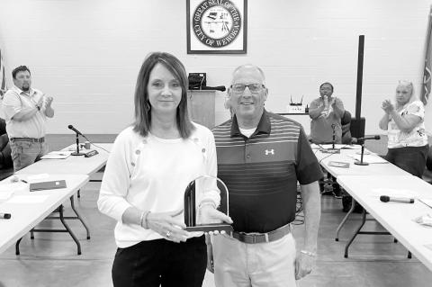 Retiring Wewoka Mayor Honored; Ryan Takes Oath