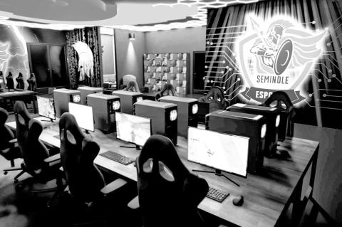 A rendering of Seminole State College’s future Esports Lab, with construction set to be complete in winter 2025. The facility will support the college’s new esports program with courses launching in Fall 2025. (Image provided by Seminole State College