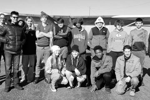 Left: In this 2022 file photo, the Seminole High School Aviation class