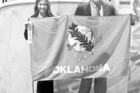 Konawa 4H members Huey Glasgow and Ella Allen recently spent four days in Denver, competing at the Western National 4H Roundup. Huey competed in the prepared speech division and Ella competed in the impromptu speech division and placed 3rd in the nation. 