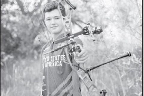 Griffin Witty is currently ranked second in the nation in the under 18 fixed pin compound archery division presented by the United States Archery Team. (Photo provided)