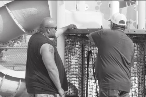 Repairing the Splashpad…