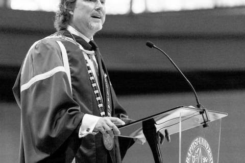 OBU President Delivers Annual Convocation Address 