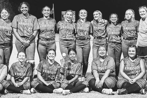 Courtesy Photo by Hallea Votaw The Varnum Lady Whippets won the Runner-Up Championship at the Stratford Softball Tournament last weekend.