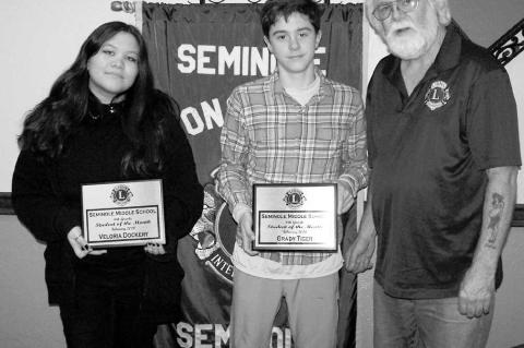 Civic Clubs Honor Seminole MS Students of The Month