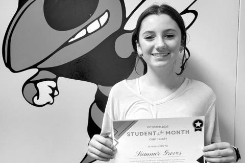 Strother Honors October Students of The