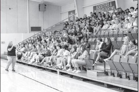 SSC Athletic Director Leslie Sewell welcomes athletes across all sports to campus in the fall of 2024. (SSC photo)