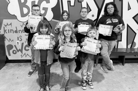 TAOS Announces Elementary Students of The Month