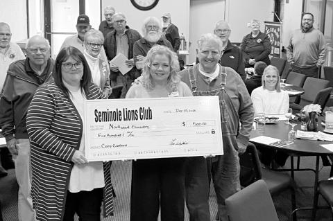 The Seminole Lions Club annually provide Northwood Elementary scholarships for students to attend Camp Goddard. Recently Josh Endenborough, Northwood Principal, presented a program to the club about their most recent trip to Camp Goddard. He explained the