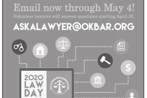 Oklahoma Lawyers To Offer Free Legal Advice Thursday, April 30 - Monday, May 4