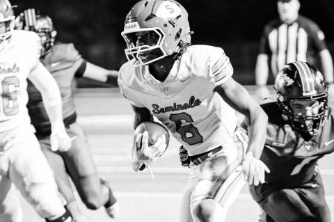 Seminole Chieftain WR Jay Ladd finds open space Courtesy Photo by Ben Schatzel