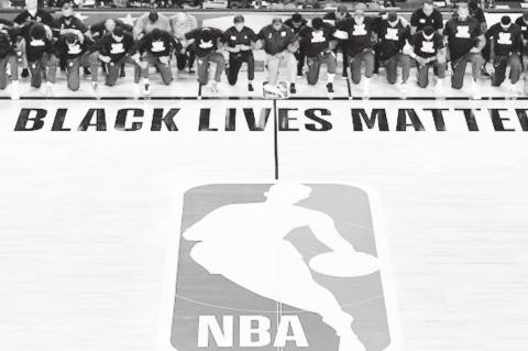 NBA Makes a Stand by Kneeling During Anthem
