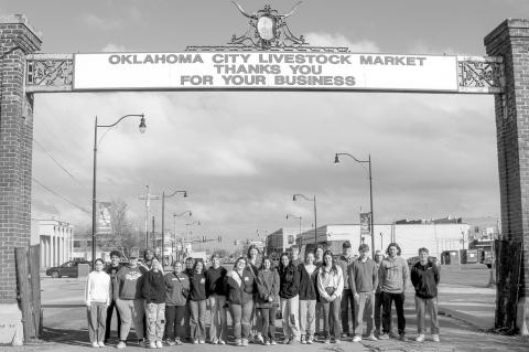 SSC Leadership Students Tour Stockyards
