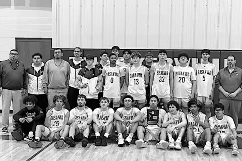 Sasakwa Vikings won the Class B-I, District 4 Championship over Ryan with a final score of 84-32. Courtesy Photo