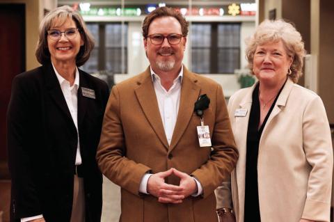 Members of the newly formed Education Coalition are (l-r) Julie McCormick, superintendent of Gordon Cooper Technology Center; Dr. Heath A. Thomas, president of Oklahoma Baptist University; and Lana Reynolds, president of Seminole State College. Not pictur