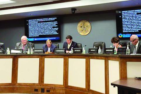 Members of the Oklahoma Aerospace and Aeronautics Commission met May 14, 2025 to review and approve the Department’s proposed FY 2026-2030 five-year Airport Construction Program (ACP) initiative. (Photo provided)