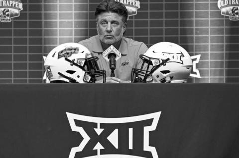 OSU Coach Mike Gundy at Big 12 Media Days