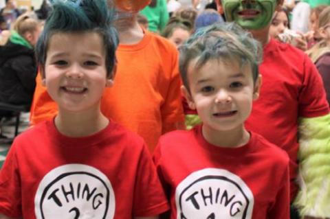 STUDENTS CELEBRATE READ ACROSS AMERICA DAY