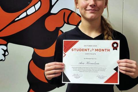Strother Announces MS, HS Students of The Month