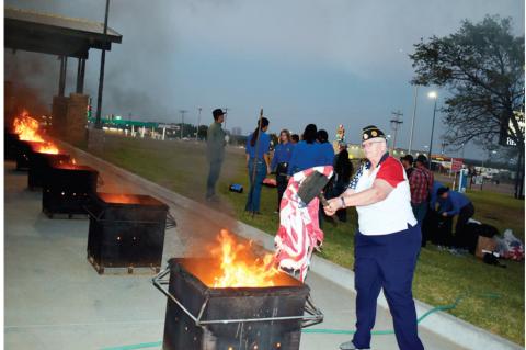 American Legion, CVEC Host Flag Retirement Ceremony