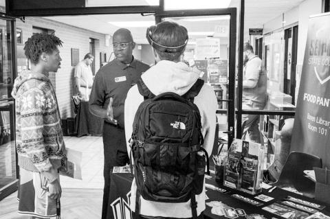 Seminole State College hosted a College Transfer Fair on Oct. 1 in Tanner Hall on campus. Students were able to speak with representatives from the University of Oklahoma, the University of Oklahoma Health Sciences Center, the University of Oklahoma Colle