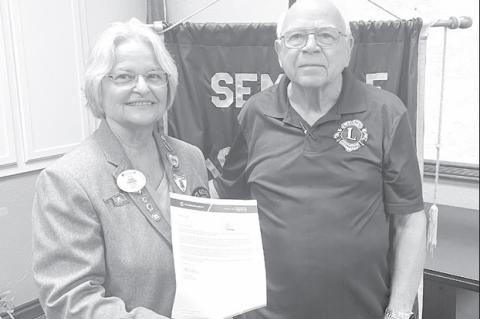 Lions Honor Walker For 55 Years of Service