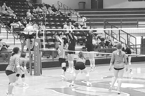 SHS Varsity Volleyball Faces North Rock Creek