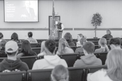 SSC Professor Delivers Presidents’ Day Presentation